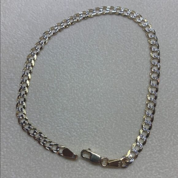 Curb link bracelet 14k solid gold perfect - Picture 14 of 16